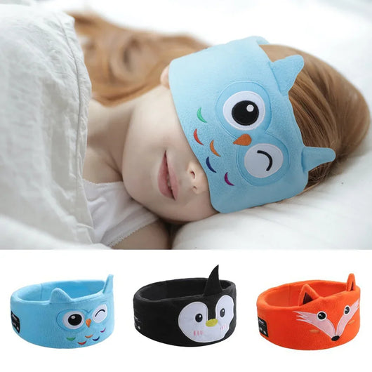 Wireless Over Ear Headband Headphones Sleeping Headband With Microphone Kids Headphones For School Travel Sleep